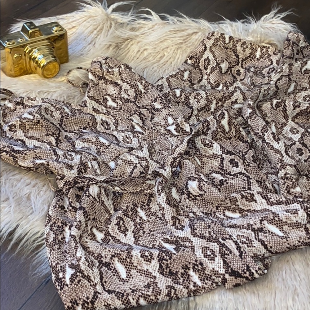 PrettyLittleThing Snakeskin Jumpsuit